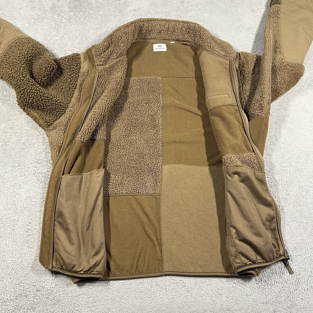 Engineered Garments Uniqlo Jacket Mens Large Fleece Combination Sherpa Patchwork - Picture 7 of 13